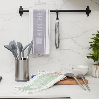 Kit Set de Utensilios Cuisine 10 pzs Simple Cook + Set 4 Paños de Cocina Kitchen Center