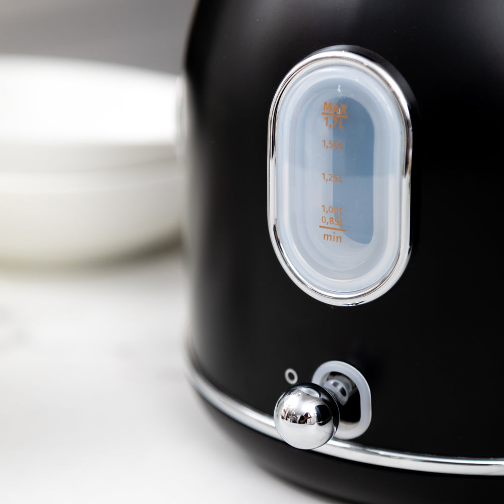 Kit Hervidor 1.7L FDV Iconic Black +Tostador 4 Rebanadas FDV Iconic Black-Kitchen Center