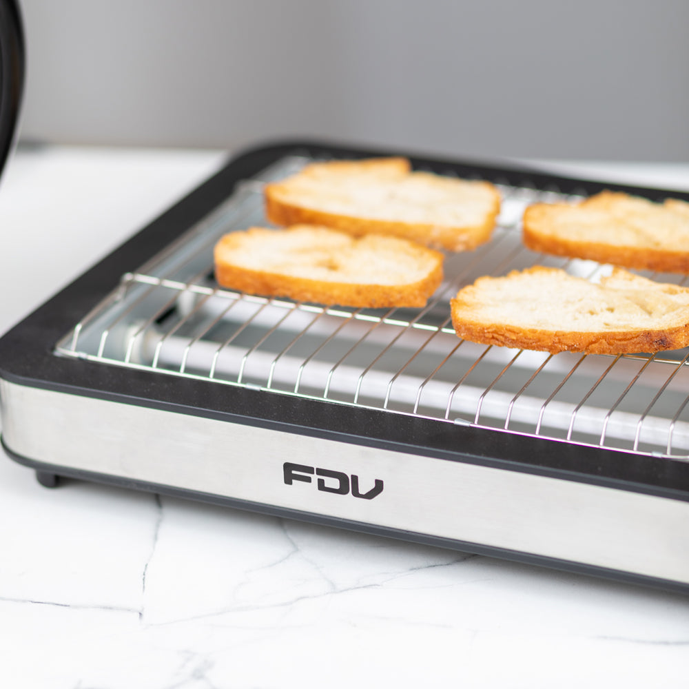 Kit Hervidor de Vidrio Crystal 1.7 Lts FDV + Tostador Flat 2.0 FDV-Kitchen Center