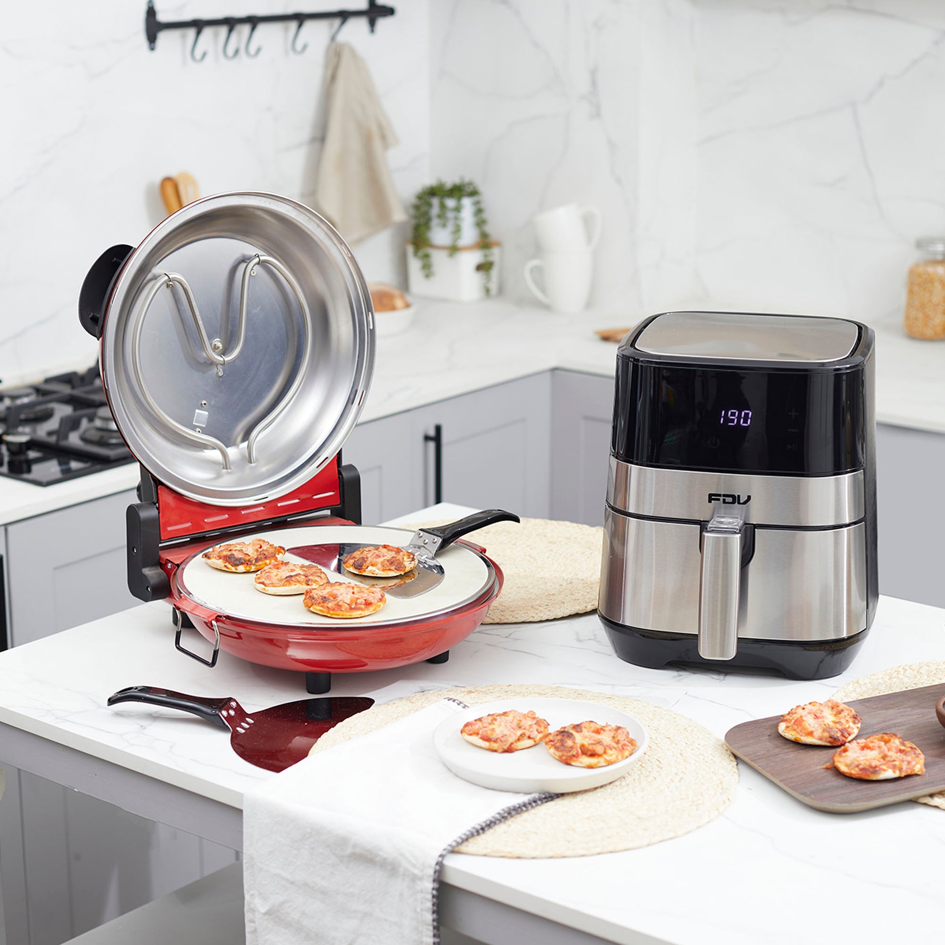 Kit Freidora de Airflow 3,5 LTS + Horno Eléctrico para Pizza Nápoles FDV-Kitchen Center