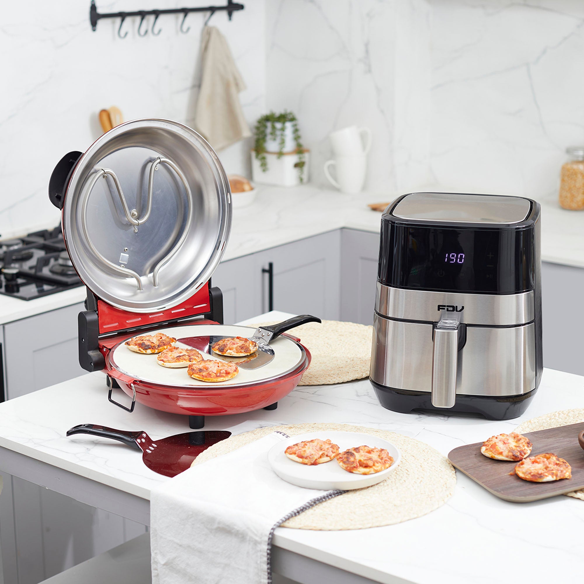 Kit Freidora de Airflow 3,5 LTS + Horno Eléctrico para Pizza Nápoles FDV-Kitchen Center