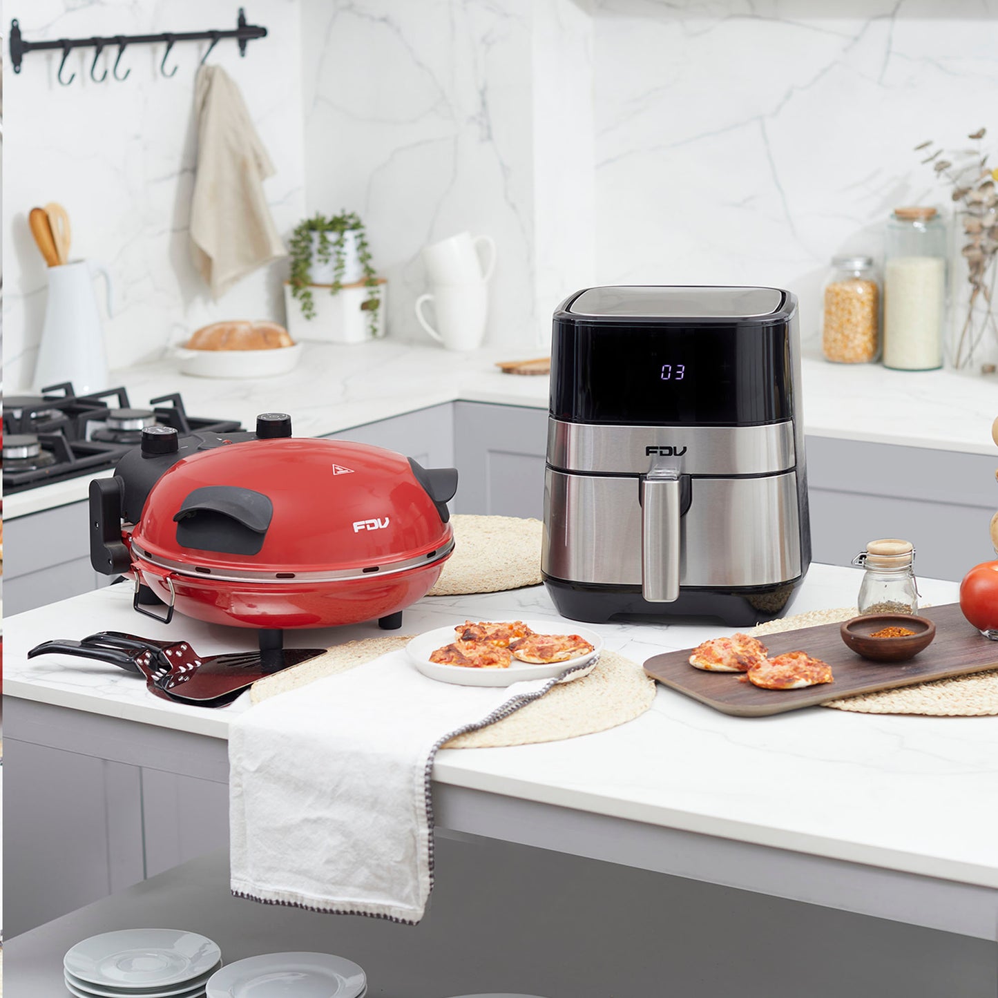 Kit Freidora de Airflow 3,5 LTS + Horno Eléctrico para Pizza Nápoles FDV-Kitchen Center