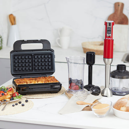 Kit Waflera Sandwichera Press + Minipimer Thunder FDV-Kitchen Center