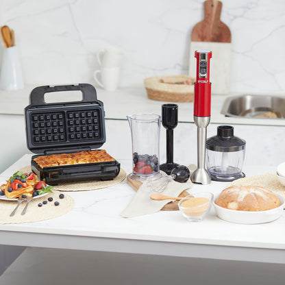 Kit Waflera Sandwichera Press + Minipimer Thunder FDV-Kitchen Center
