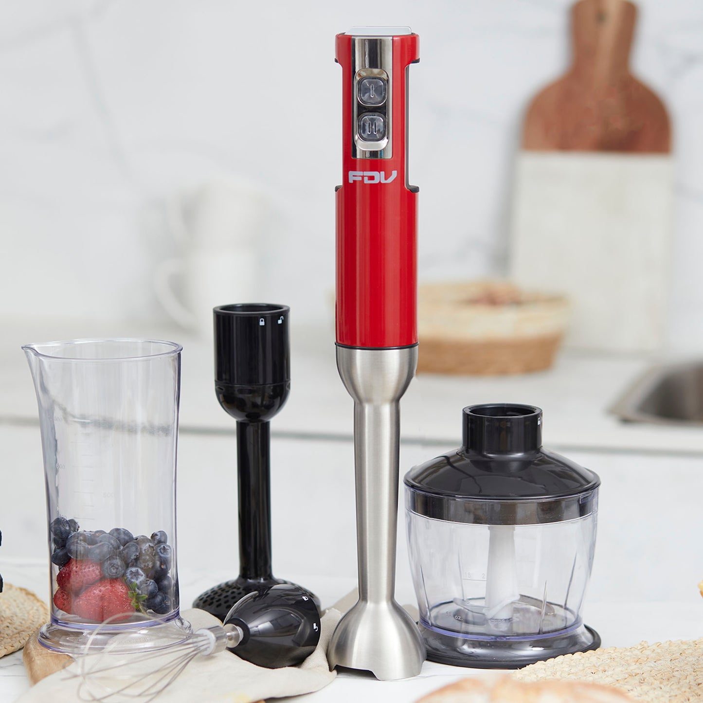 Kit Waflera Sandwichera Press + Minipimer Thunder FDV-Kitchen Center