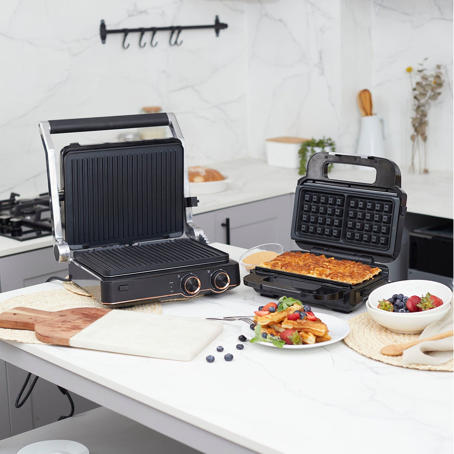 Kit Waflera Sandwichera Press + Sandwichera Grill Panini Olimpia FDV-Kitchen Center