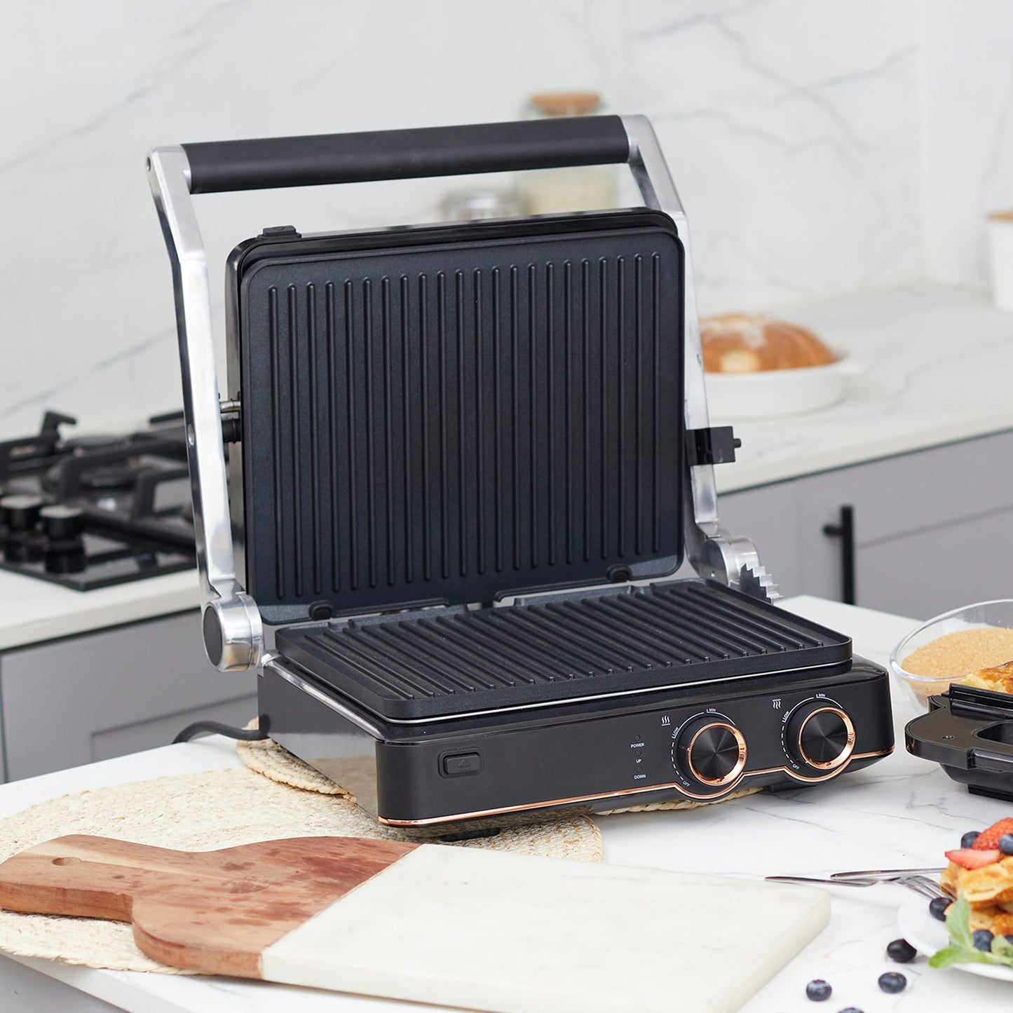 Kit Waflera Sandwichera Press + Sandwichera Grill Panini Olimpia FDV-Kitchen Center