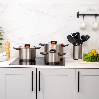 Kit Bateria Lyon + Set de Utensilios Cuisine 10 pzs Simple Cook