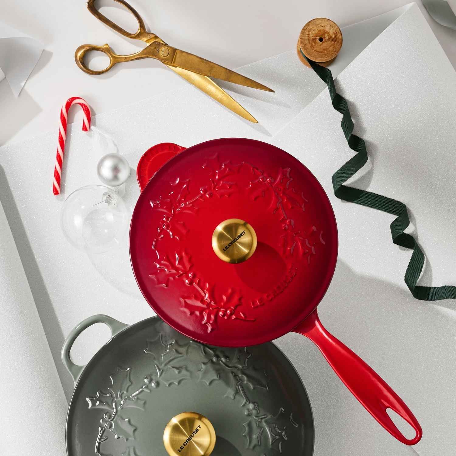 Sartén Hierro con Tapa Holly 21 Cm Cereza Le Creuset4#Sin color