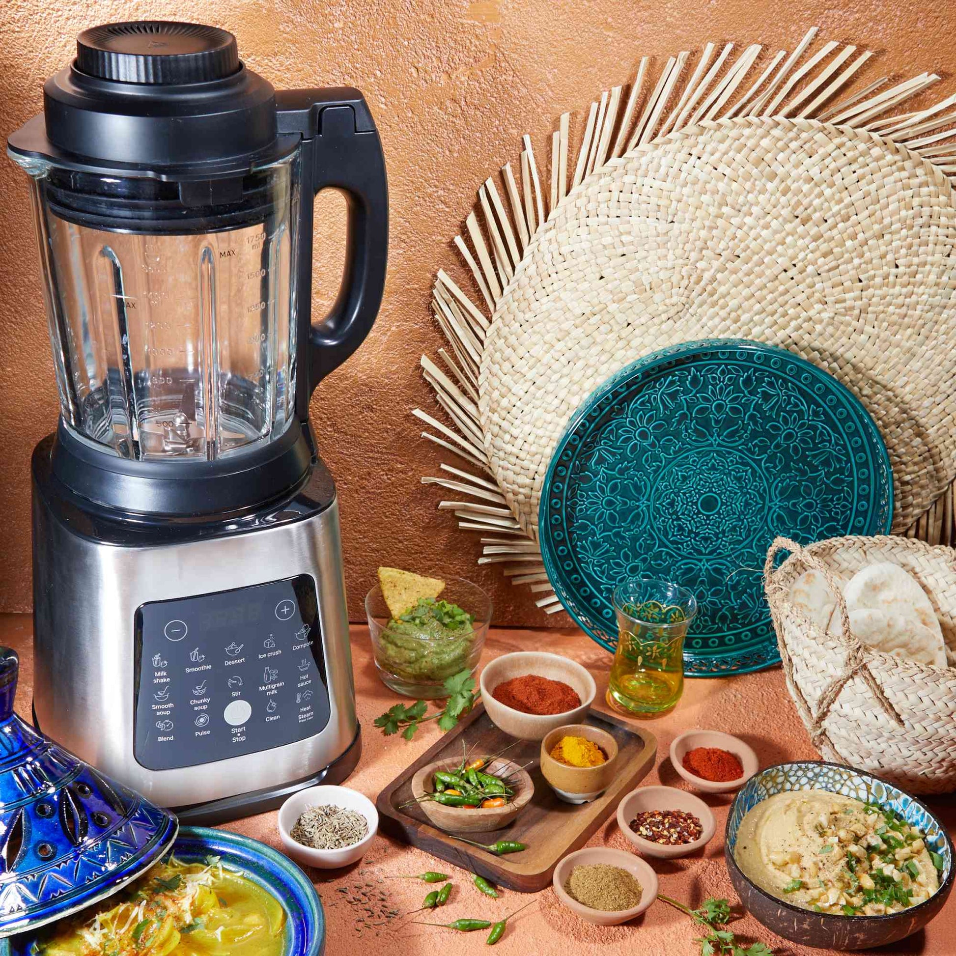 Licuadora PerfectMix Cook 1400W Digital Moulinex5#Negro