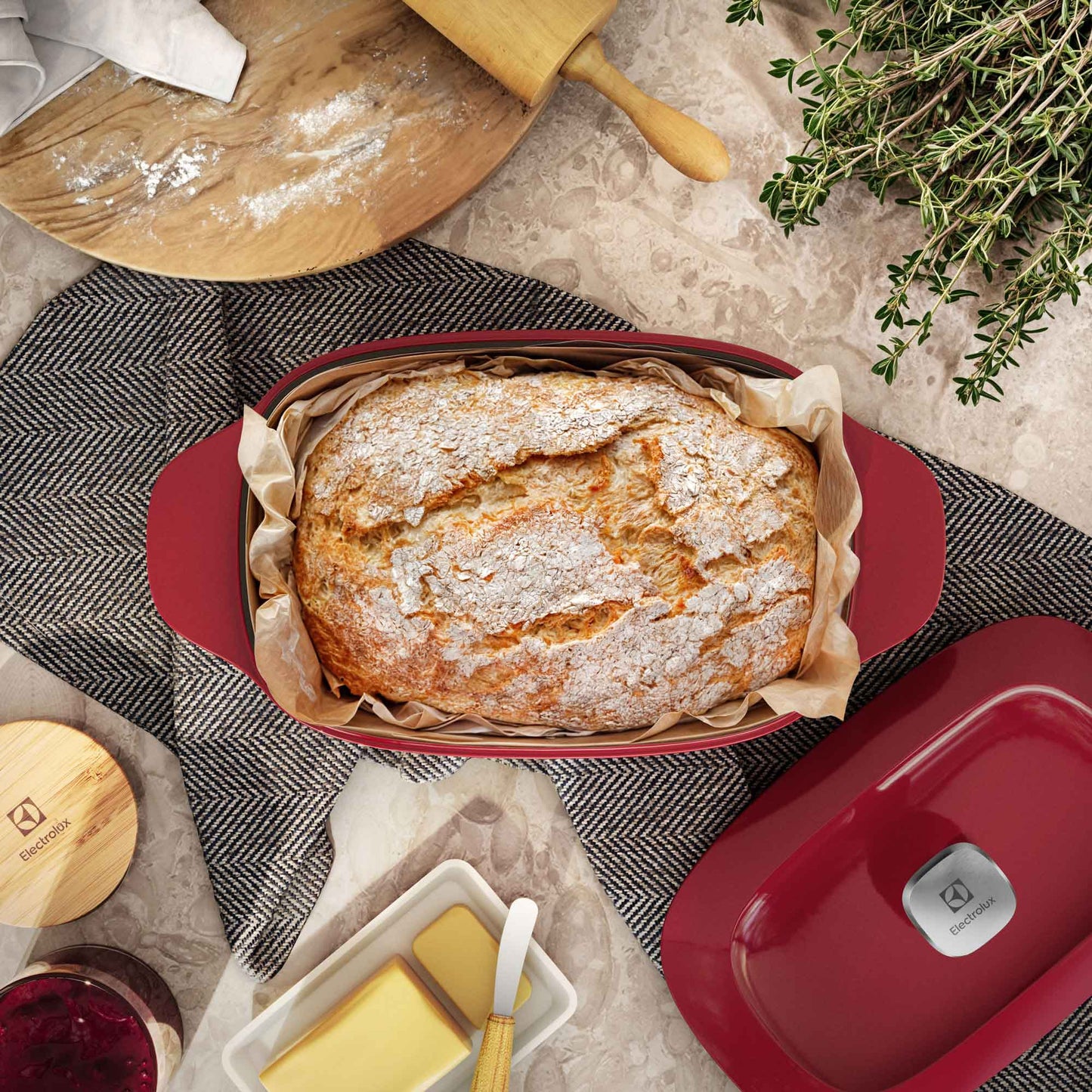 Olla Ovalada de Hierro Fundido Esmaltado Expert 27 cm Electrolux1#Rojo