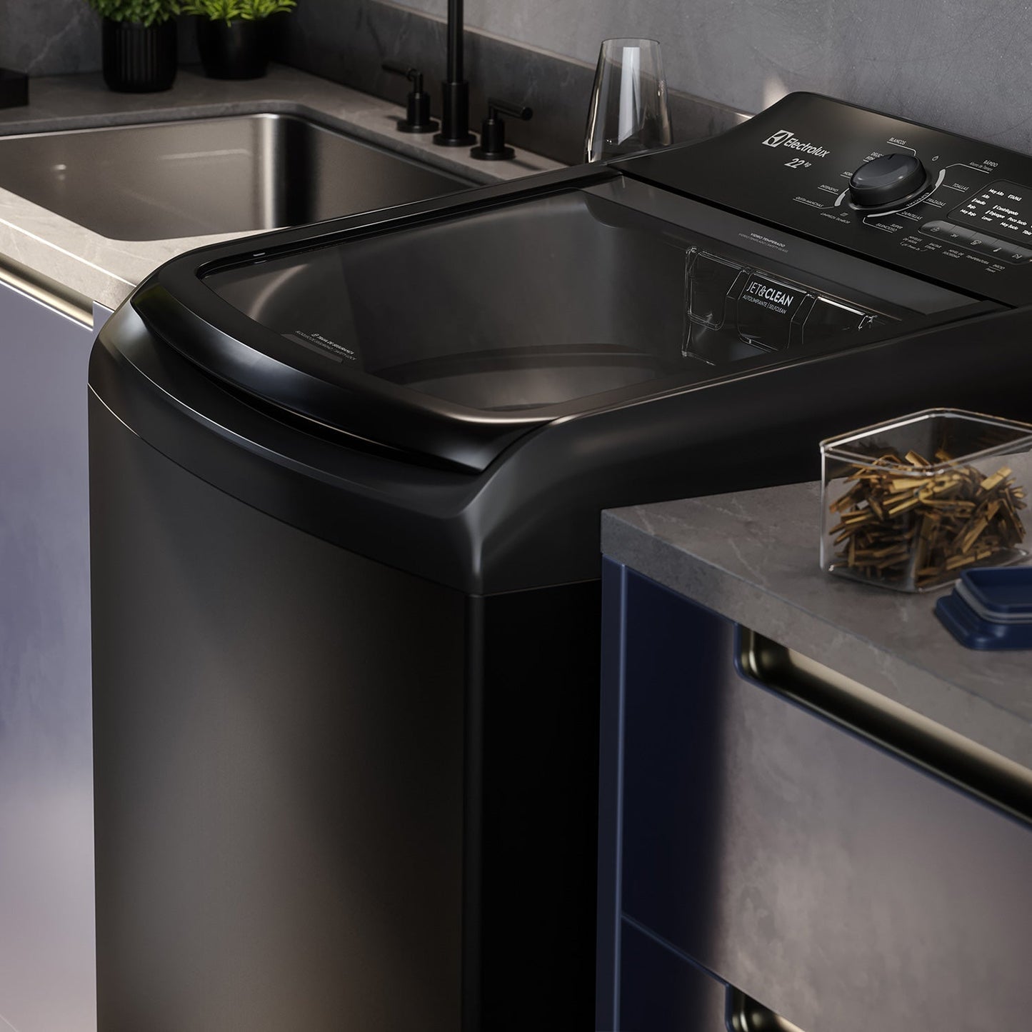 Lavadora Automática 22Kg Carga Superior LS22Y Electrolux12#Negro