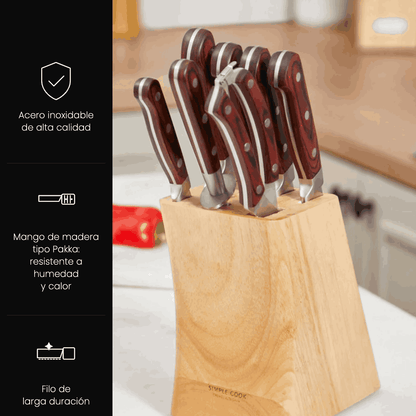 Taco Cuchillos Kansas 8 Pzs Simple Cook