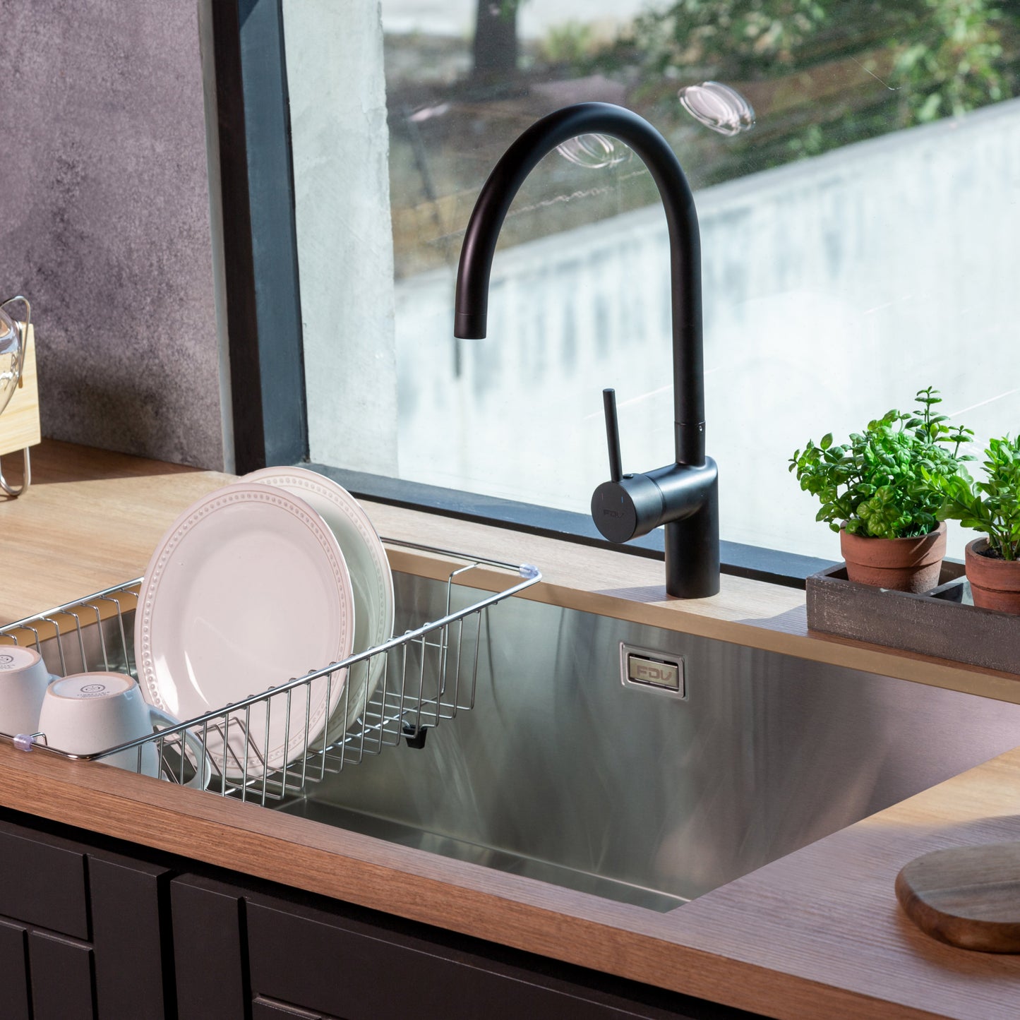 Lavaplatos Bajo Cubierta Acero Inox Deluxe Big Cubus FDV