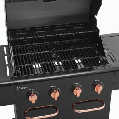 Parrilla A Gas 4 Quemadores + Sellador Lateral Kenmore6#Negro