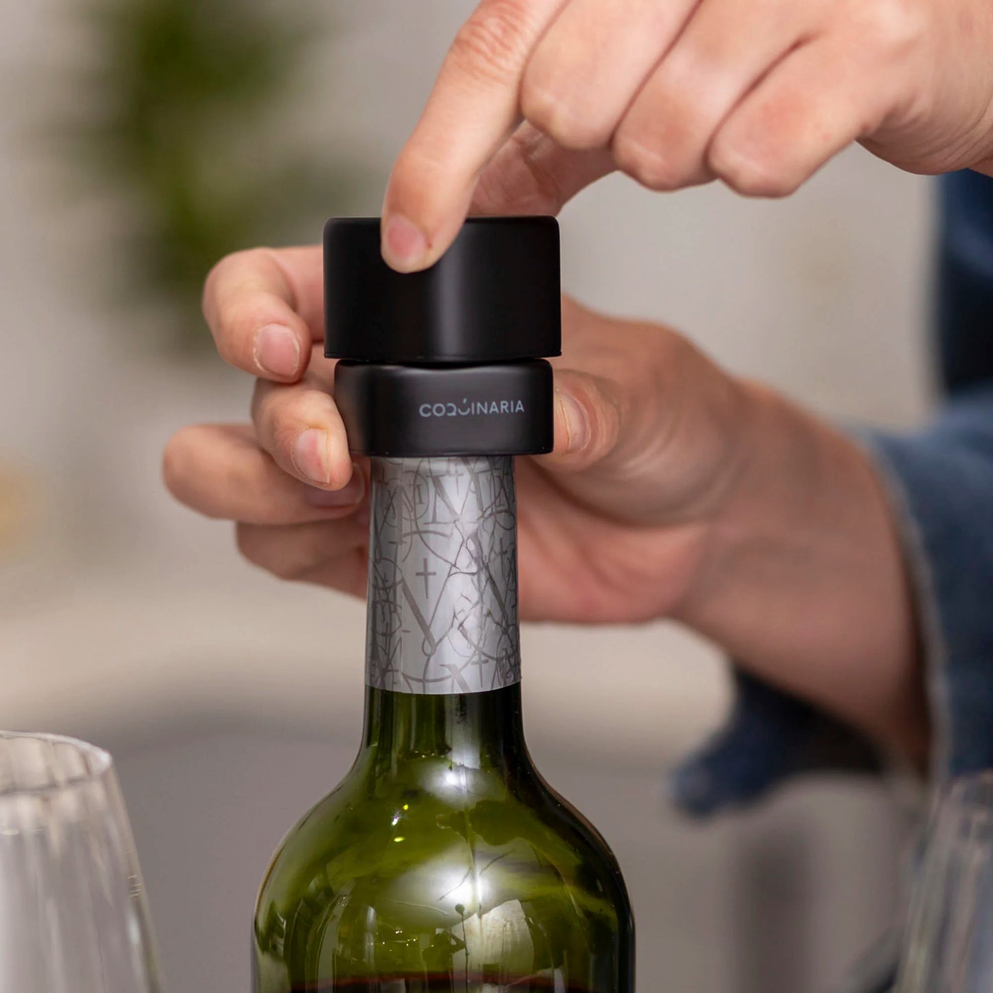 Set Sellador de Vino y Espumante al Vacío Coquinaria