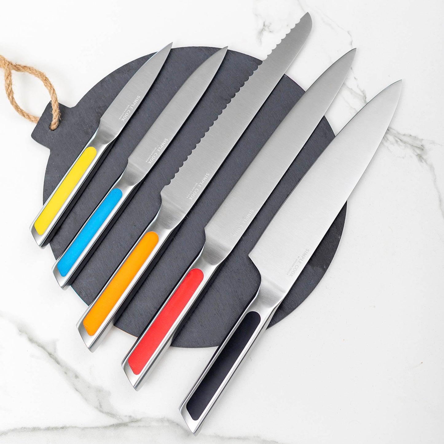 Set Cuchillos Alpes 5 Pzs Simple Cook