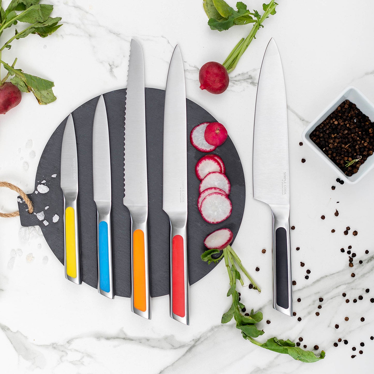 Set Cuchillos Alpes 5 Pzs Simple Cook