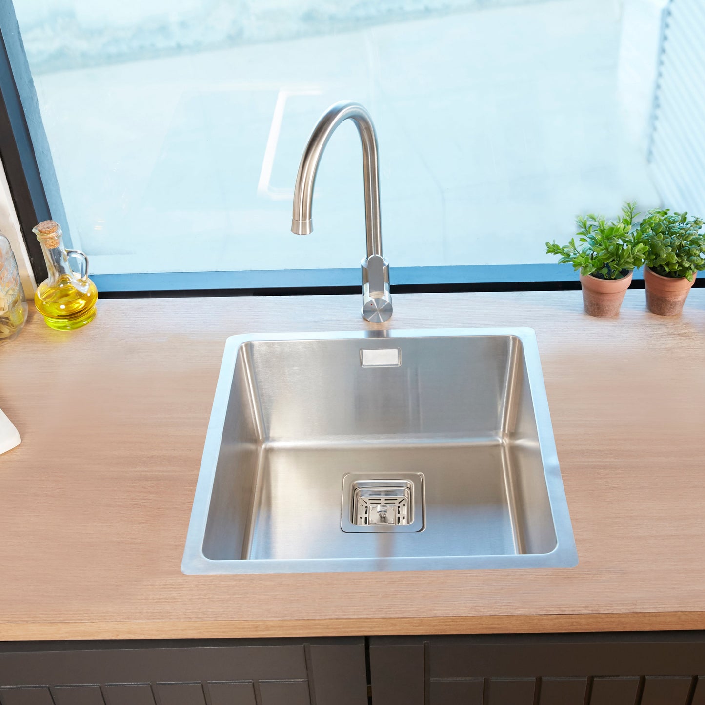 Lavaplatos Bajo Cubierta Acero Inox X-Small Square FDV