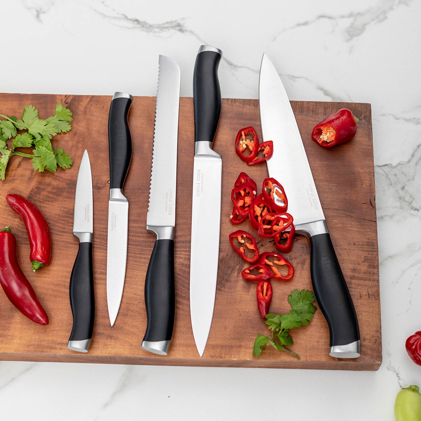 Taco Cuchillos Boston 6 Pzs Simple Cook