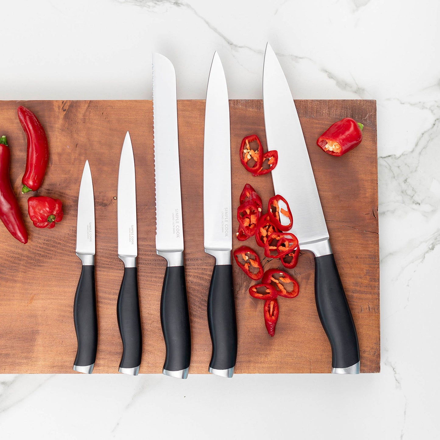 Taco Cuchillos Boston 6 Pzs Simple Cook