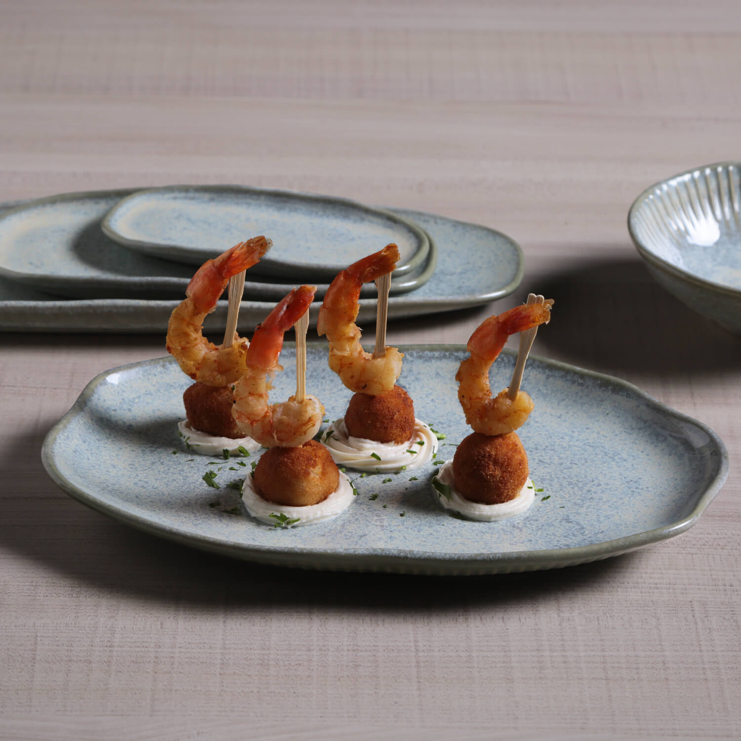 Set 4 Platos Ovalado Raso M Aires Deco Home5#Verde