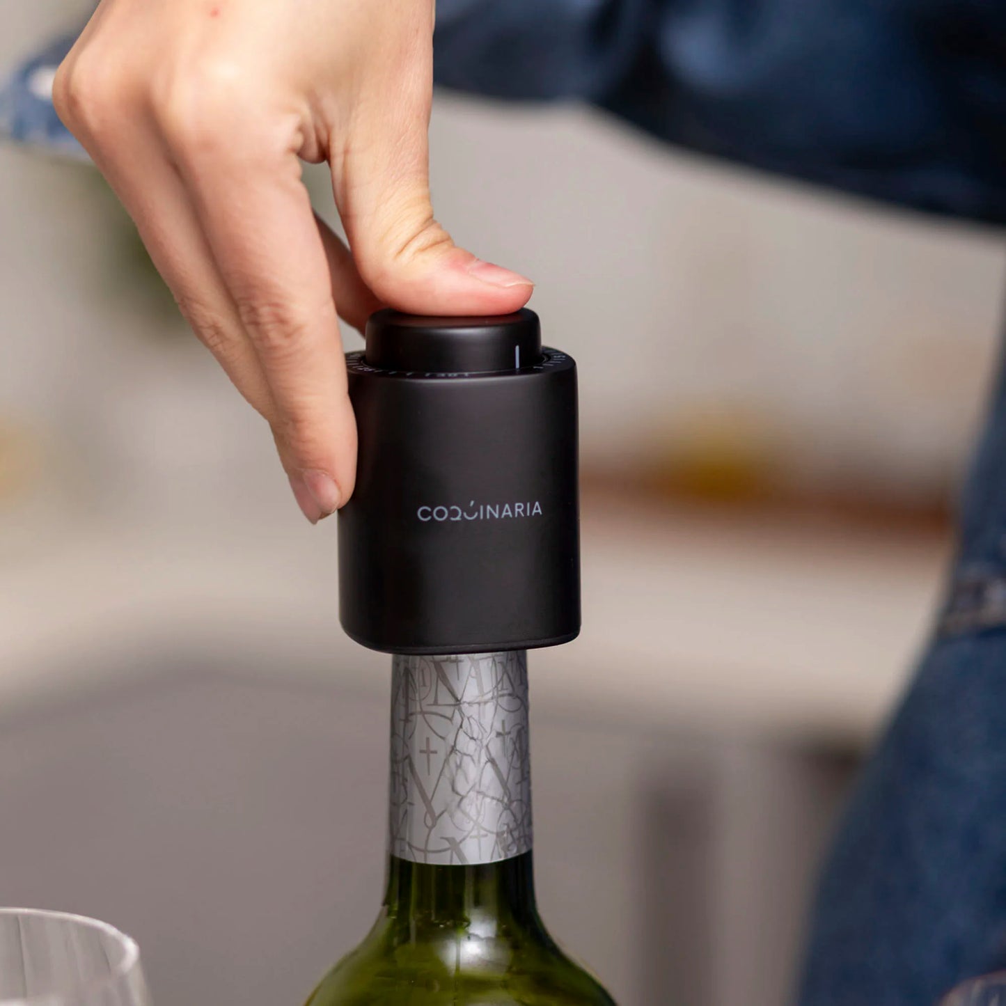 Set Sellador de Vino y Espumante al Vacío Coquinaria
