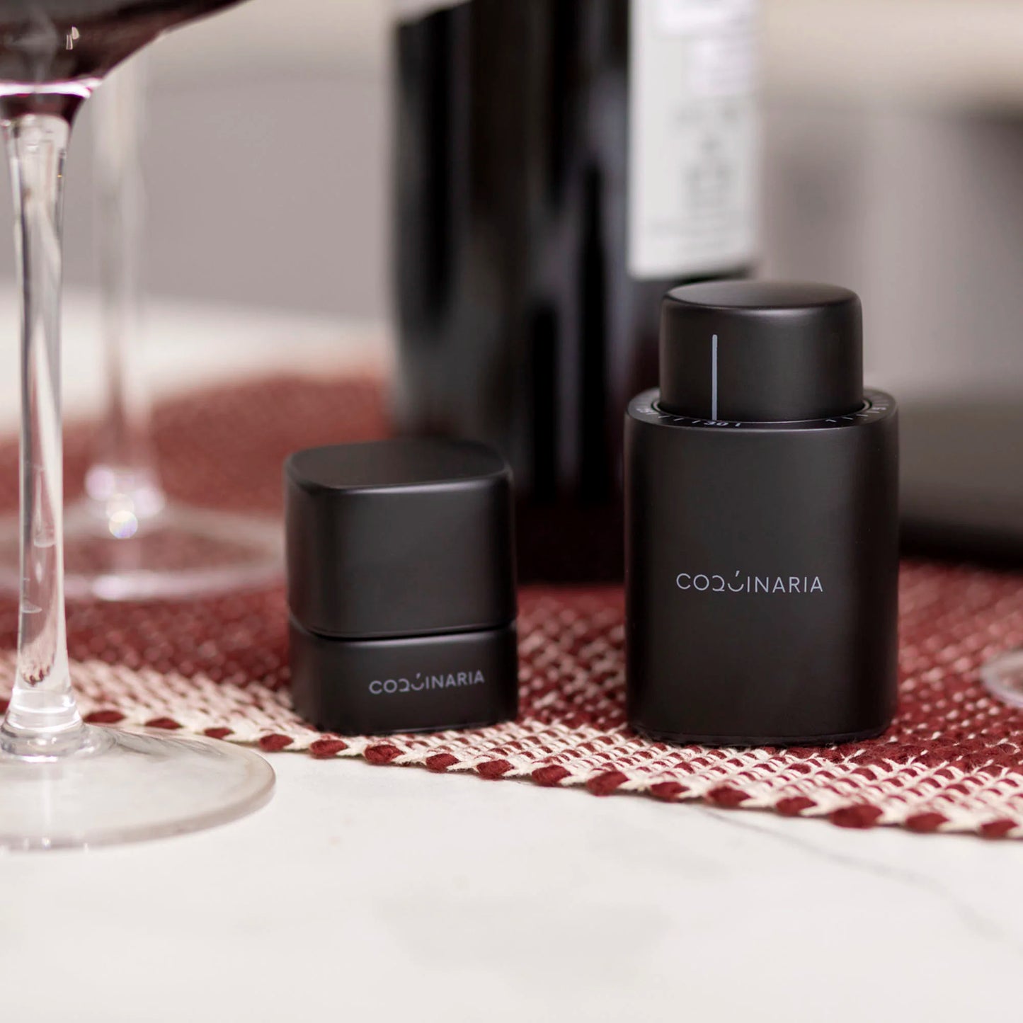 Set Sellador de Vino y Espumante al Vacío Coquinaria