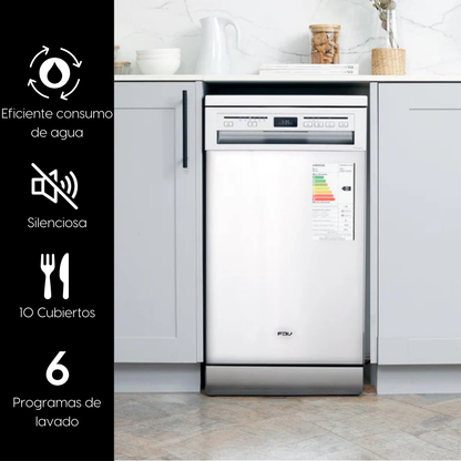 Lavavajillas Acqua 10 Cubiertos Free Standing FDV-Kitchen Center