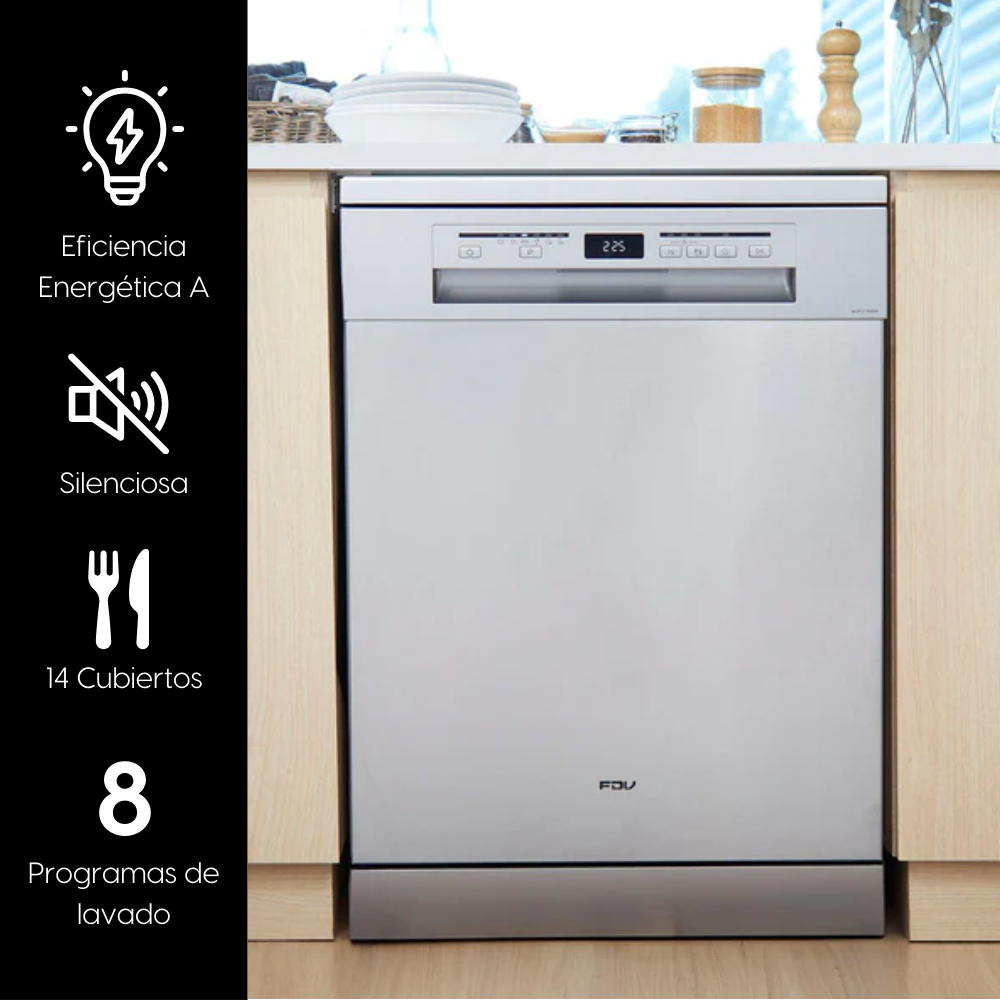 Lavavajillas Acqua 14 Cubiertos Free Standing 60 cm FDV-Kitchen Center