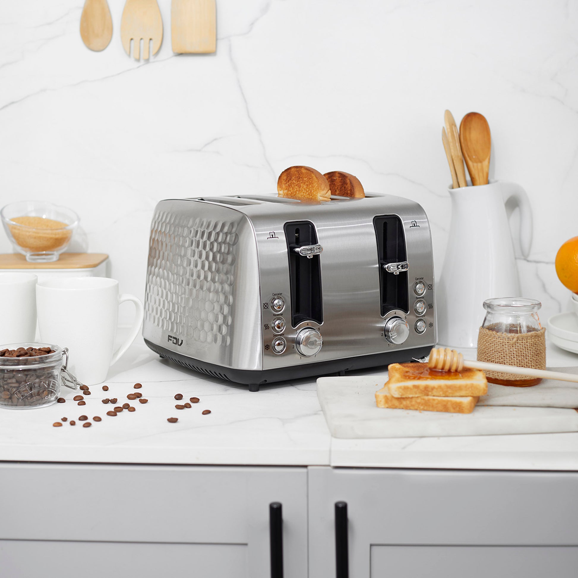 Tostador Steel 4 Rebanadas FDV-Kitchen Center