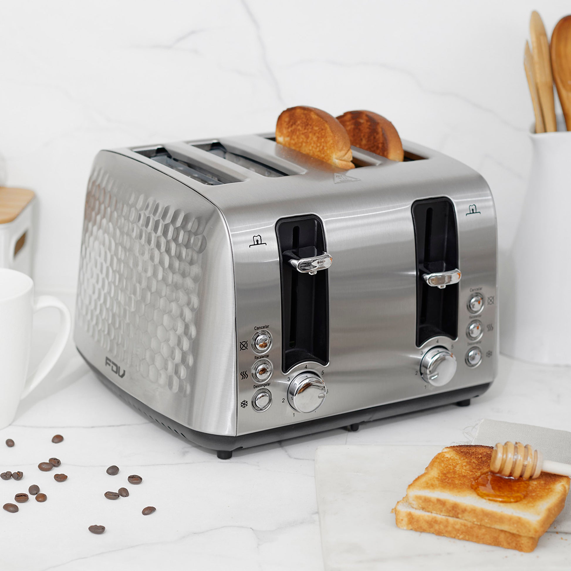 Tostador Steel 4 Rebanadas FDV-Kitchen Center