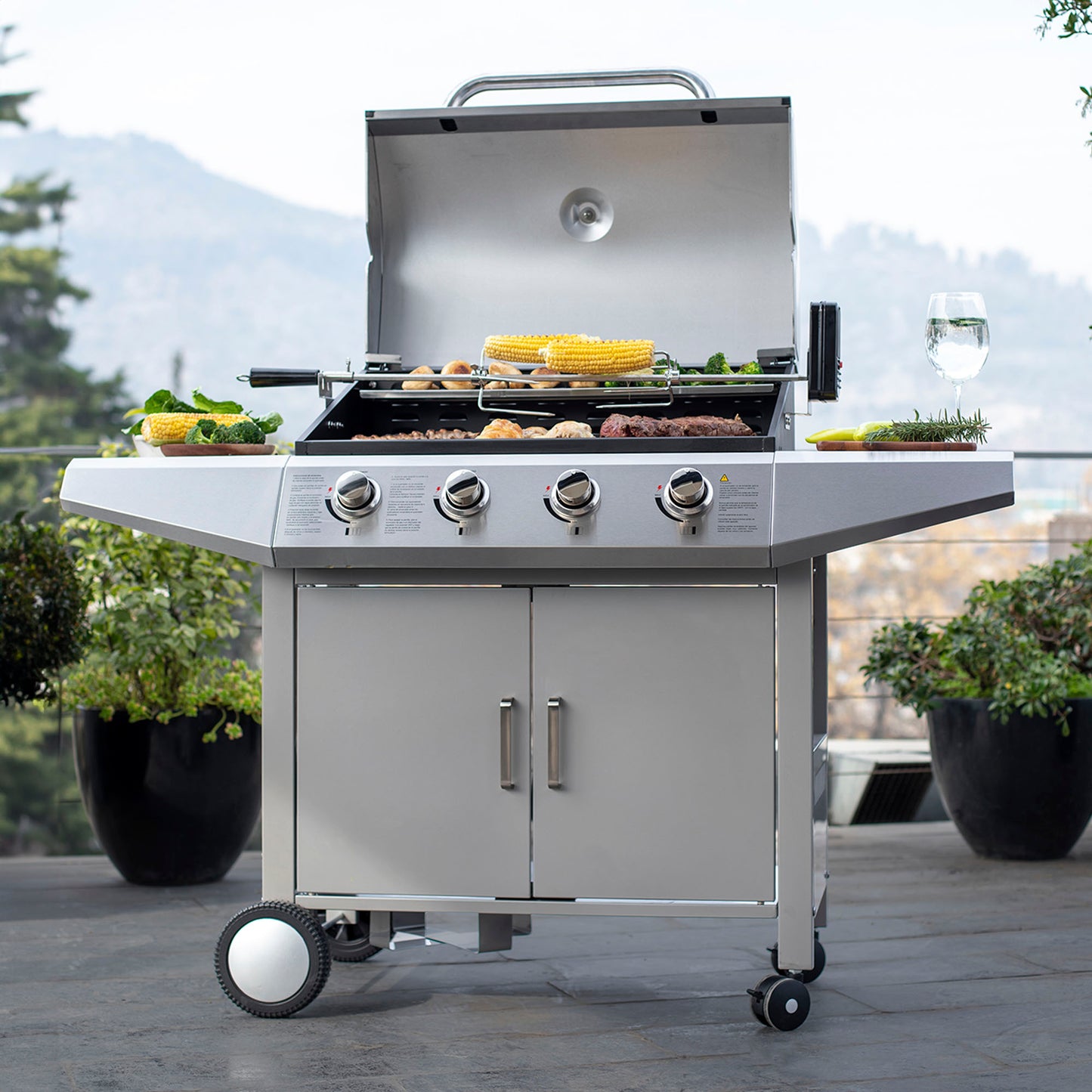 Parrilla a Gas Essence 4Q FDV-Kitchen Center