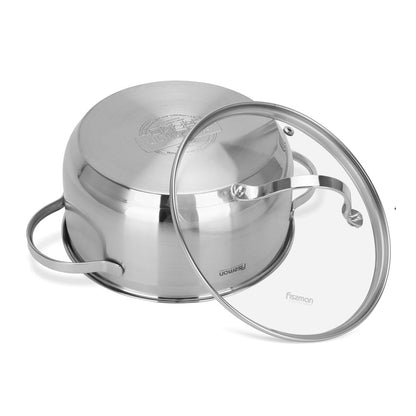 Bateria Set Ollas Gabriela 8 Piezas Fissman6#Negro