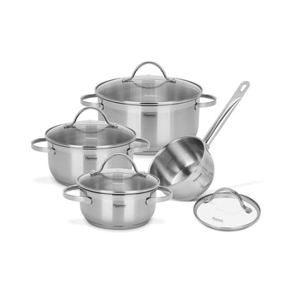 Bateria Set Ollas Gabriela 8 Piezas Fissman3#Negro