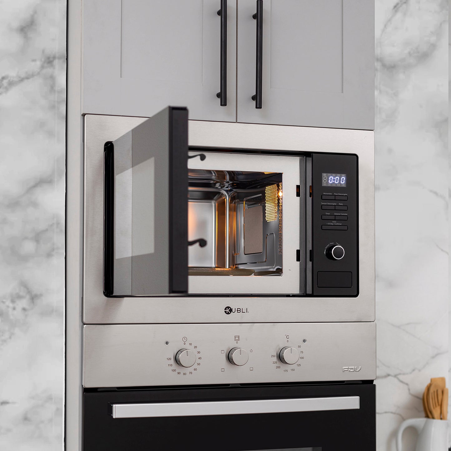 Microondas Empotrado NEU Inox 23 Lts Kubli