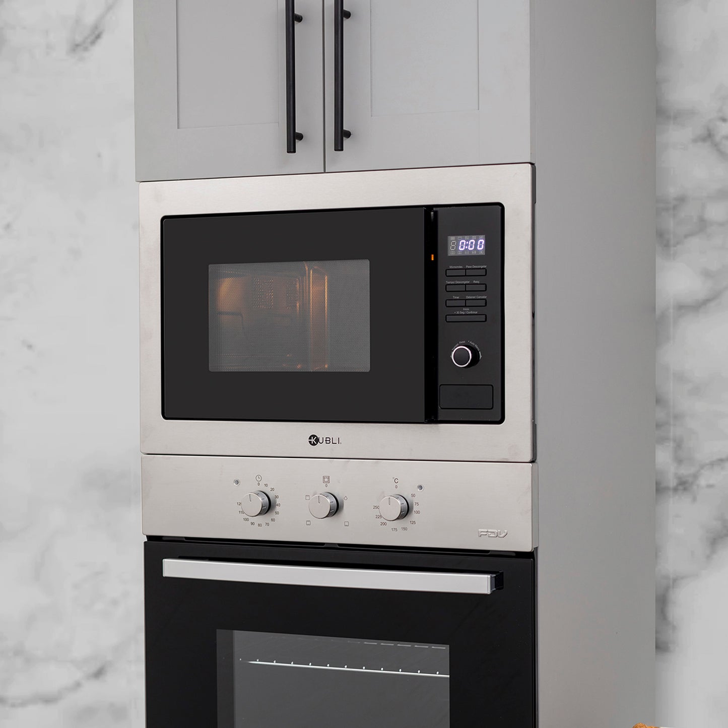 Microondas Empotrado NEU Inox 23 Lts Kubli