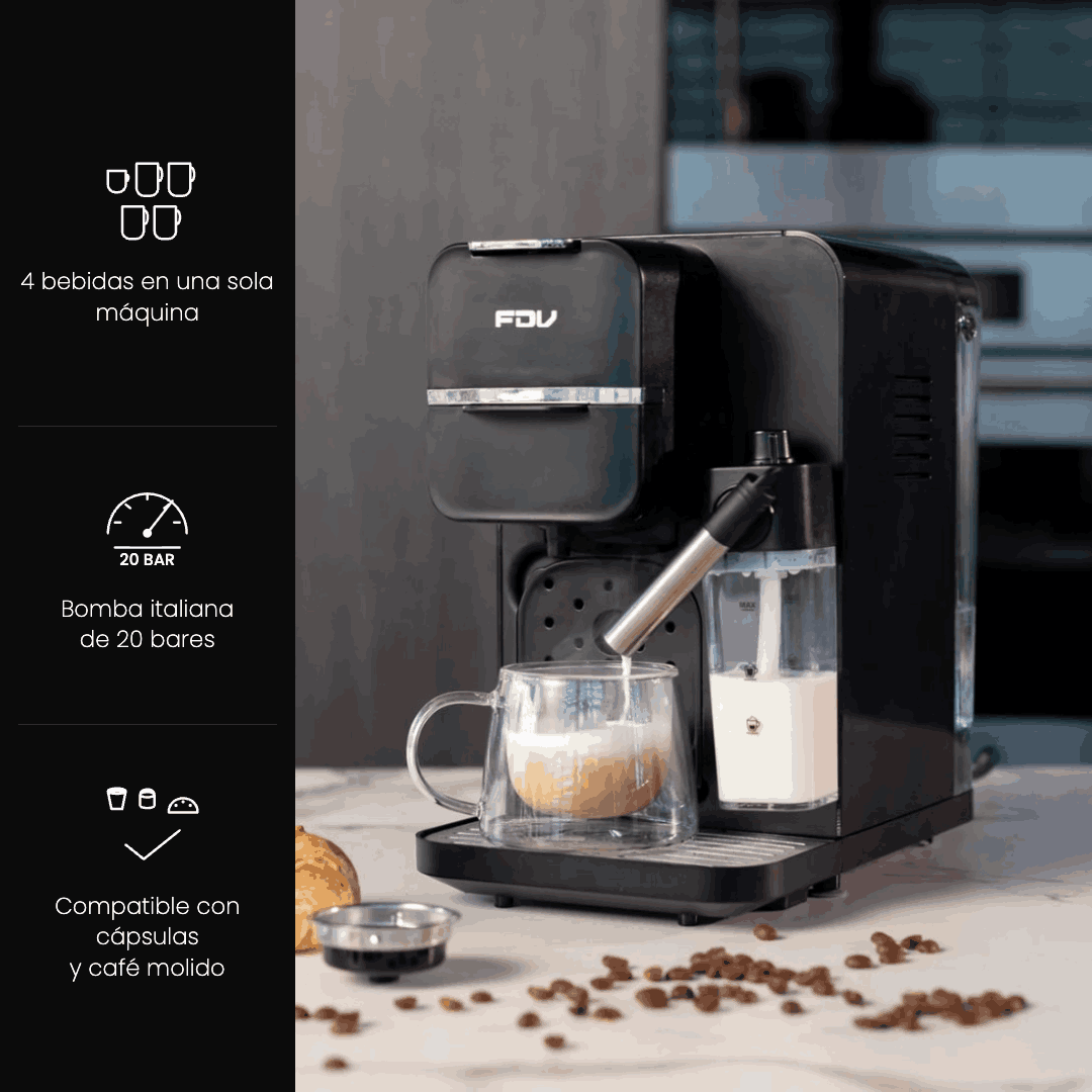 Cafetera Espresso 4 en 1 Bellagio FDV