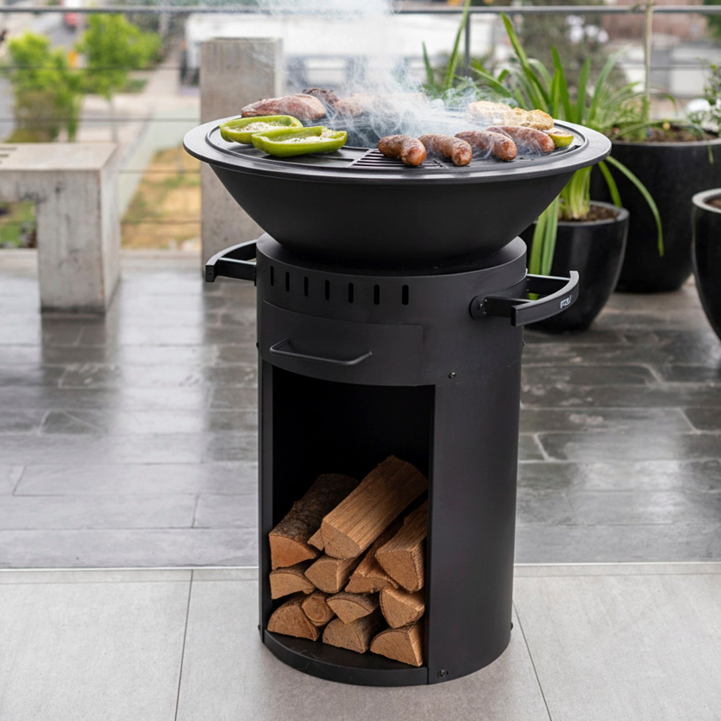 Brasero con Borde de Parrilla 68 cm FDV