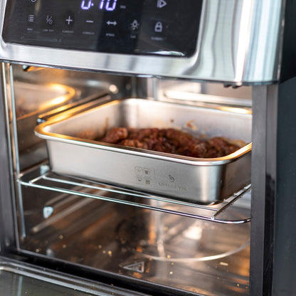 Set de 2 Fuentes de Acero Inox con Tapa 1,6 y 2,5 L Simple Cook