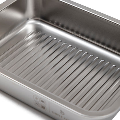 Set de 2 Fuentes de Acero Inox con Tapa 1,6 y 2,5 L Simple Cook