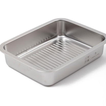 Set de 2 Fuentes de Acero Inox con Tapa 1,6 y 2,5 L Simple Cook