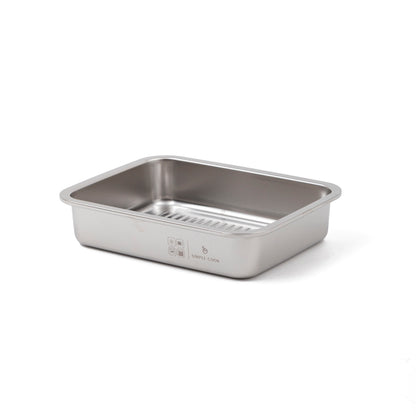 Set de 2 Fuentes de Acero Inox con Tapa 1,6 y 2,5 L Simple Cook