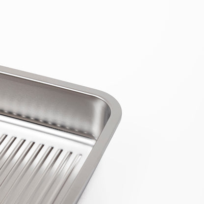 Set de 2 Fuentes de Acero Inox con Tapa 1,6 y 2,5 L Simple Cook