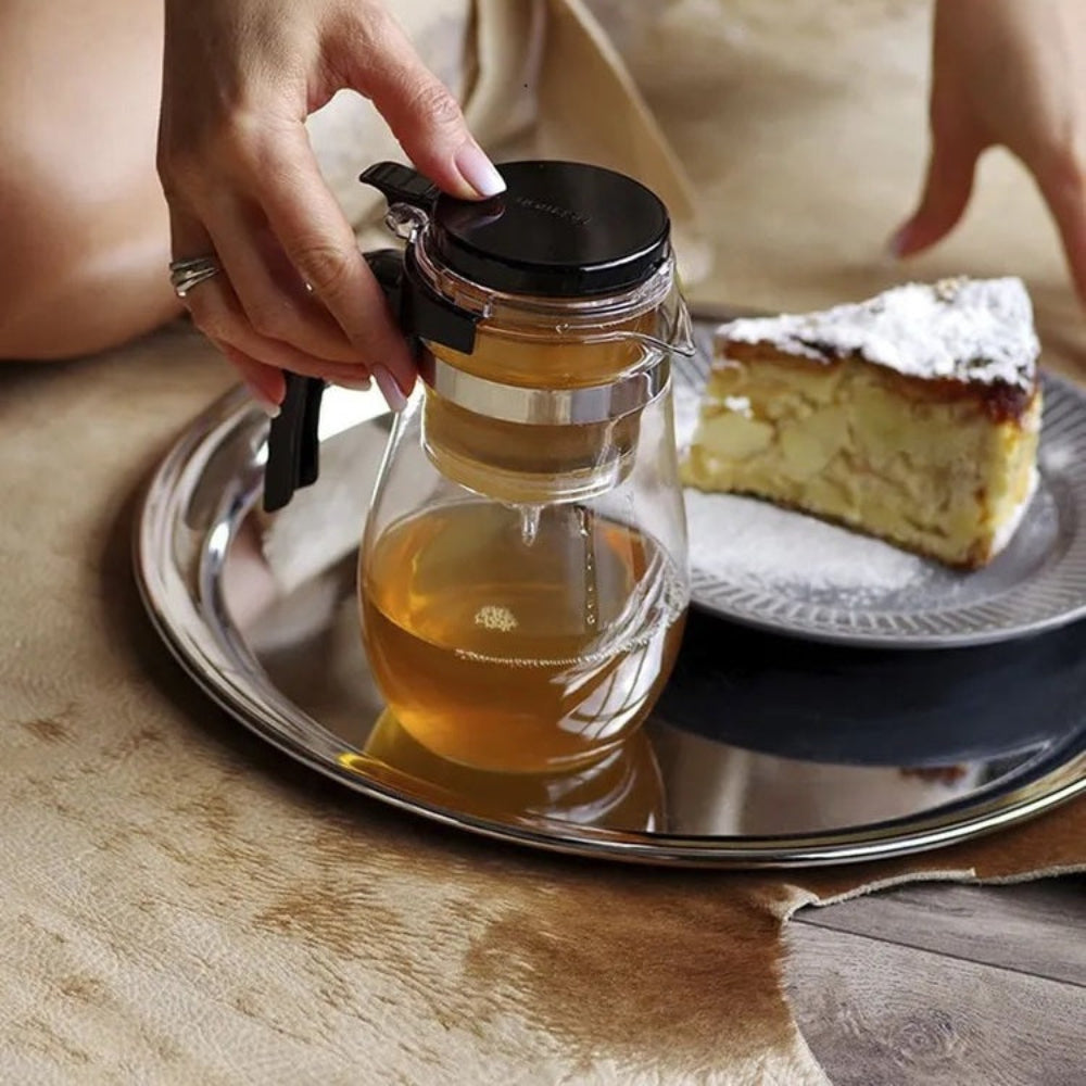 Tetera De Vidrio Con Infusor Gunfu 550 ml Fissman1#Sin color