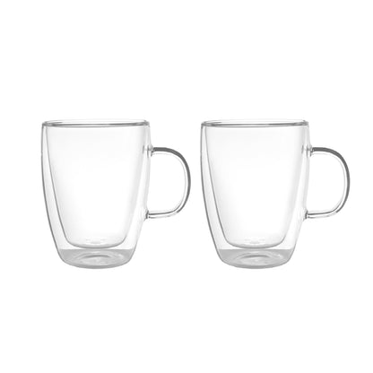 Set 2 Tazas de Vidrio Doble Pared 350 ml Simplit5#Sin color