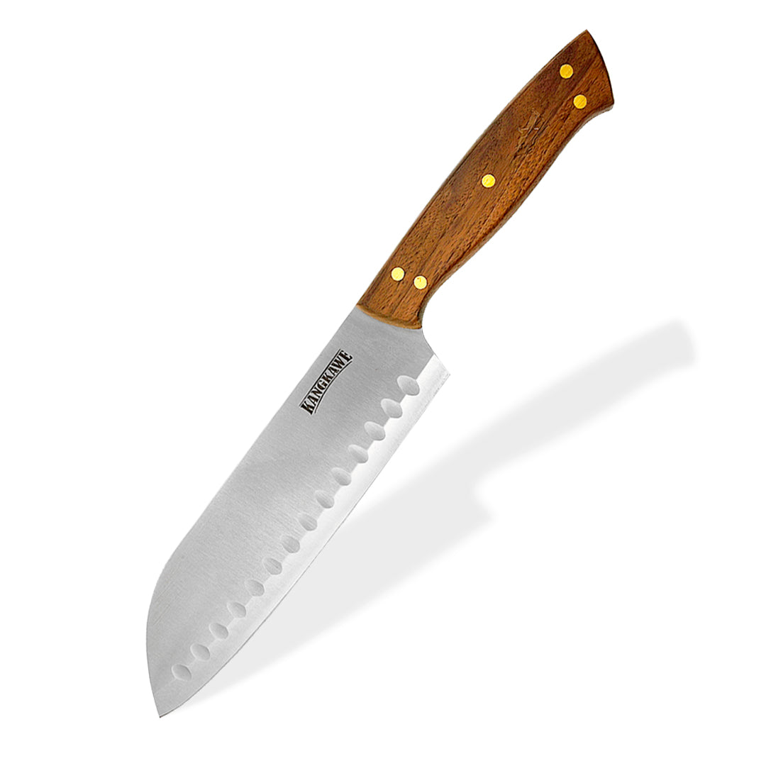Cuchillo 7 Pulgadas Santoku Coñaripe Kangkawe4#Acero