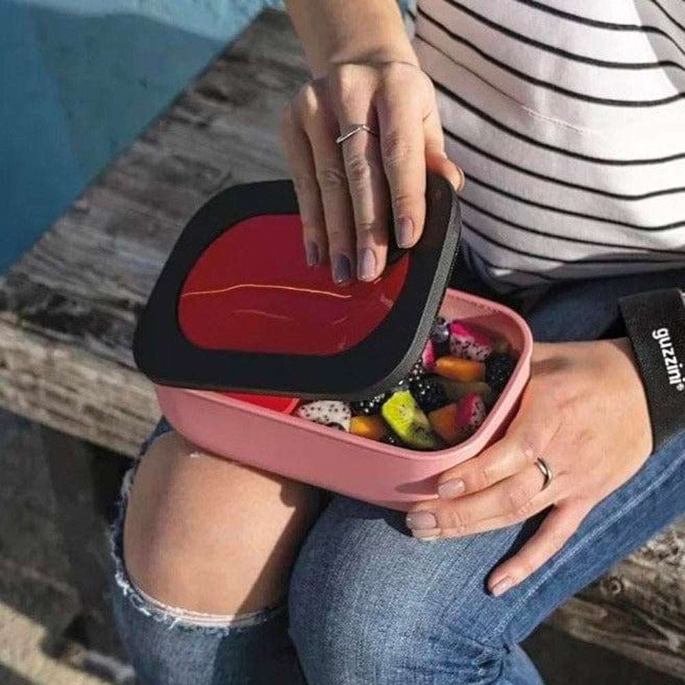 Lunch Box Con Cubiertos2#Rosado