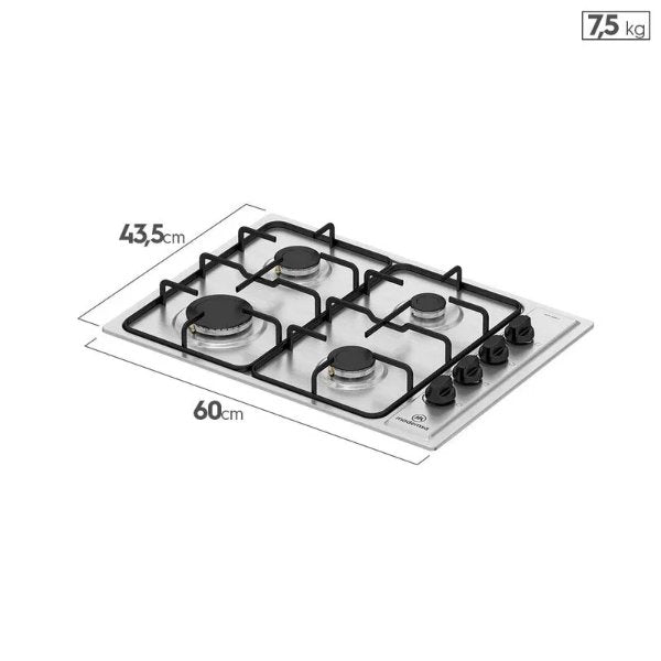 Kit Empotrado Horno M 110A + Encimera 435E + Campana U160S Mademsa5#Acero