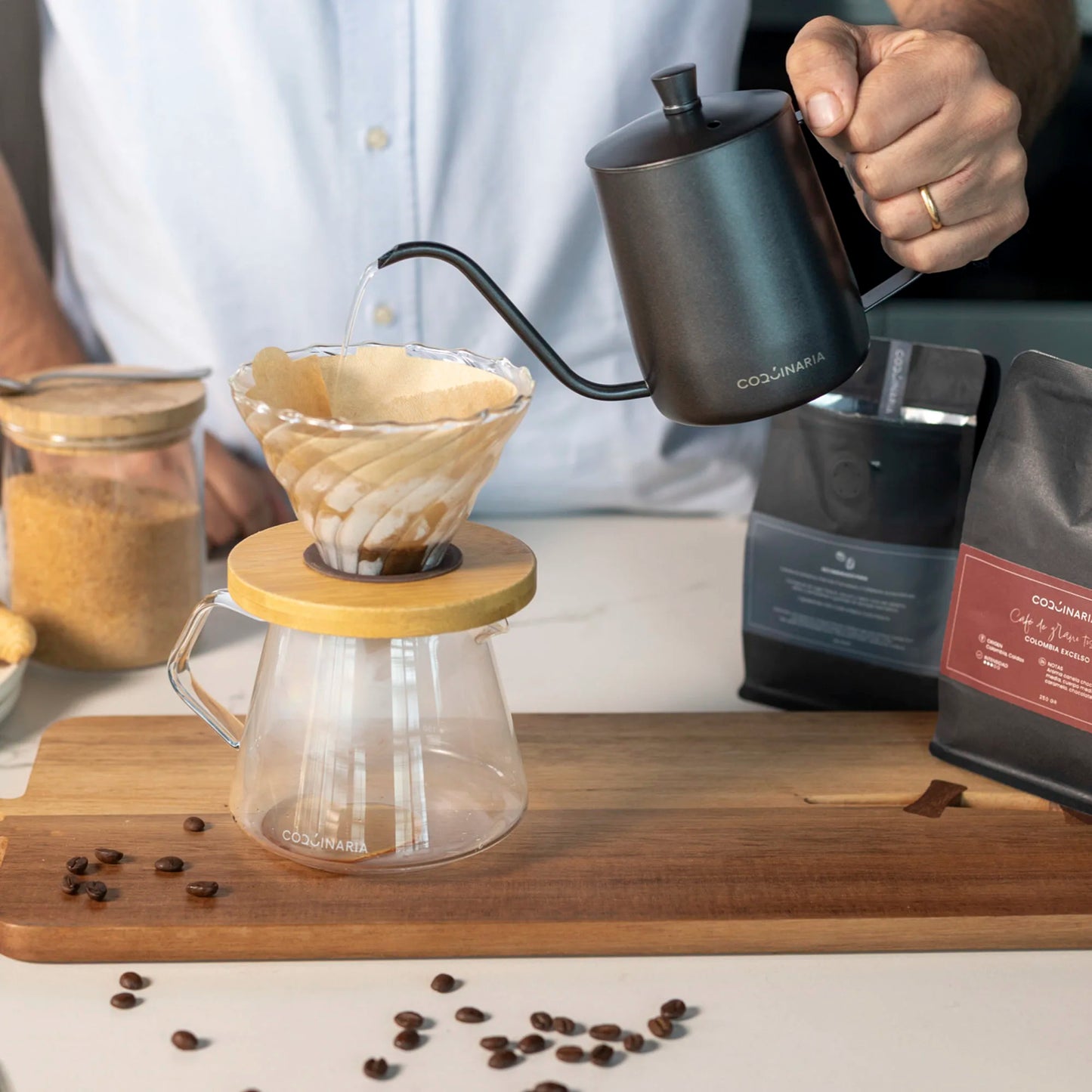 Set Cafetera Goteo Coquinaria